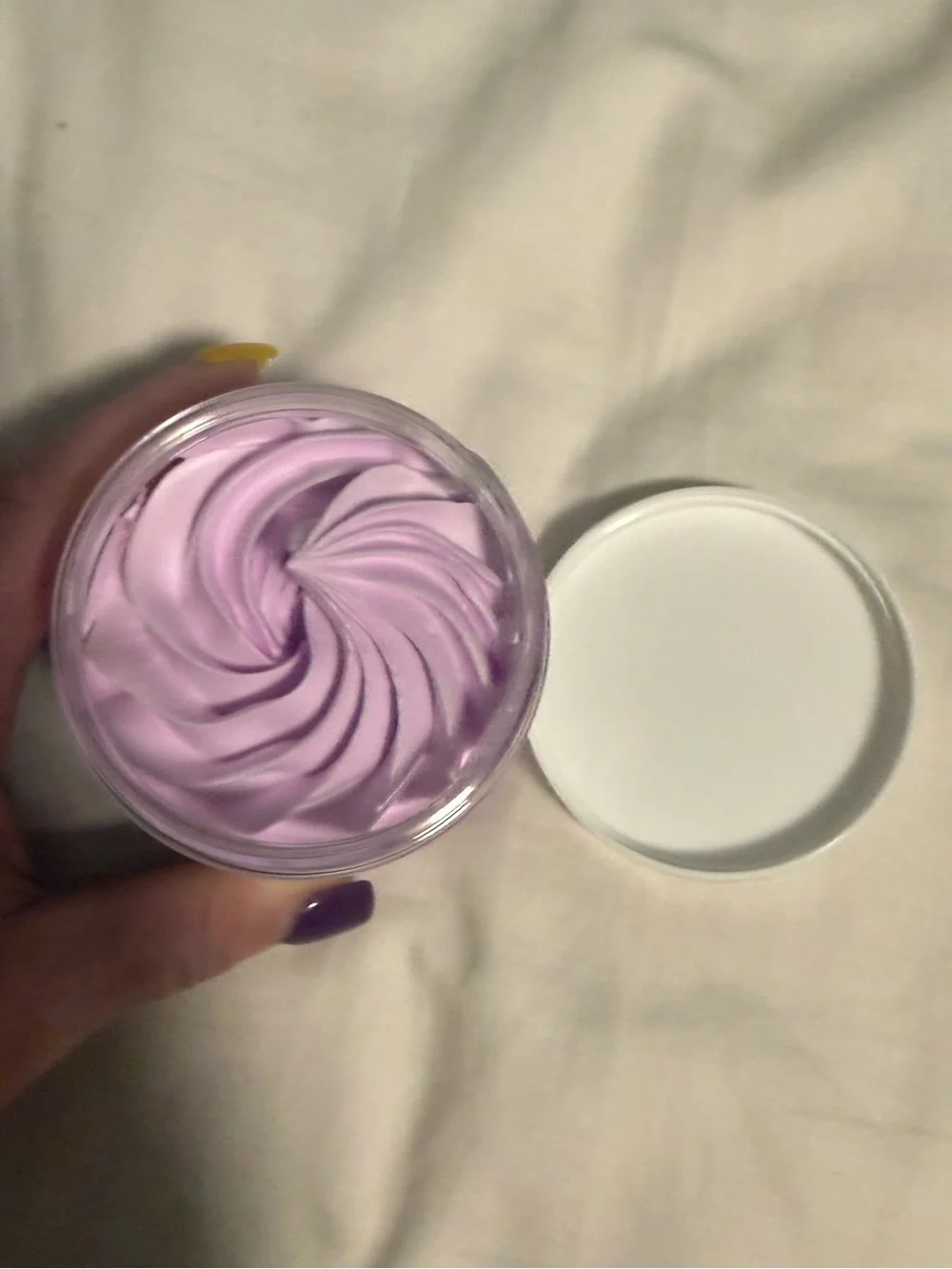 Aminnah/Dillpicky collab is Lavender Midnight” Whipped Body Butter! New
